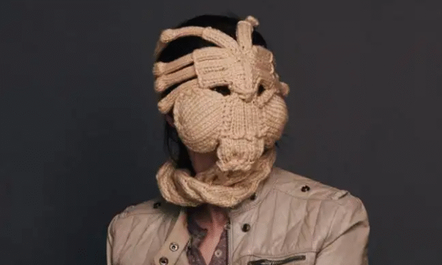 Get The Pattern To Knit Katie Freeman’s Famous Facewarmer … Now Available From The Two-Headed Calf Shop