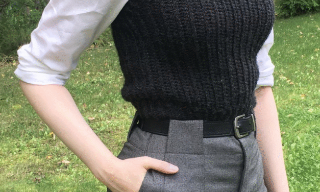 Your New Favorite Layer: High-Neck Ribbed Crochet Vest Pattern