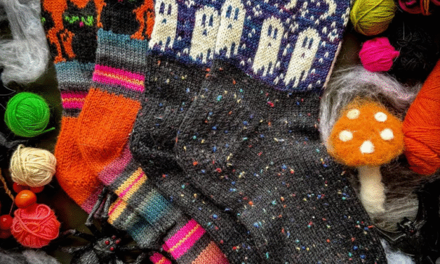 Trick or Treat Your Feet: You’ll LOVE This Bewitched Socks Pattern Set From Stone Knits