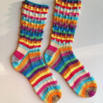 Rachel’s Bobble Socks Pop! Get the Knitting Pattern … Makes a Great Gift!