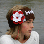 Flower Power Meets Football: The Crochet Ear Warmer That Scores Style Points