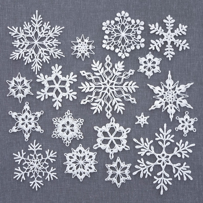snowflake patterns designed by Jessica Wifall #crochet