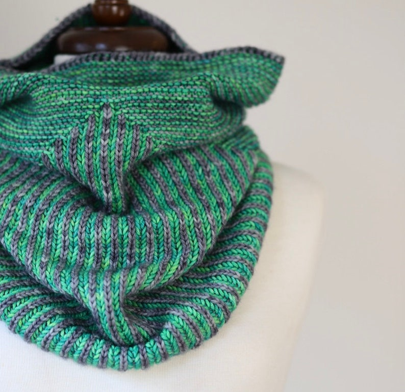 Ready to Knit Something Amazing? Try the Garter Snake Brioche Cowl Designed by Lavanya Patricella