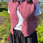 Knit 2025 Right With This Funky ‘Peony Vest’ Pattern From Annie Sews