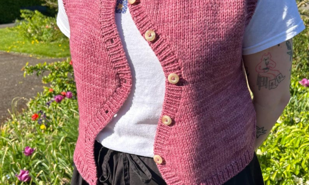 Knit 2025 Right With This Funky ‘Peony Vest’ Pattern From Annie Sews