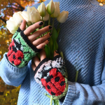 Knit a Pair of Ladybug Fingerless Gloves For Someone You Love