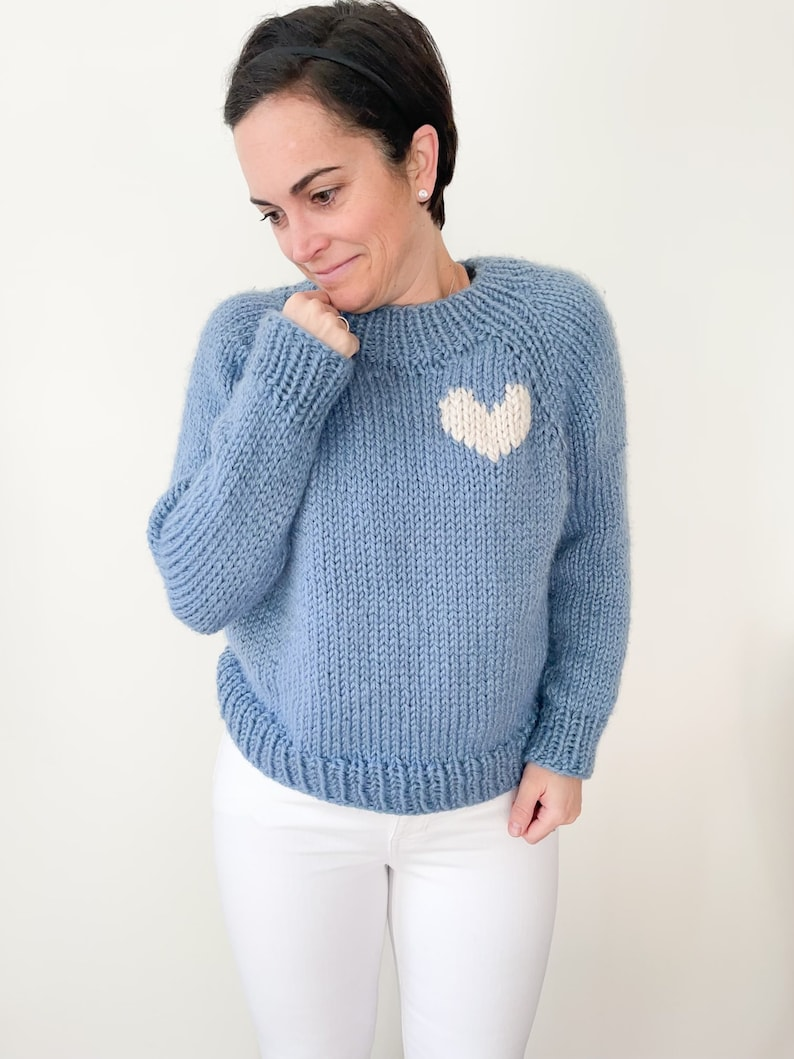top-down raglan sweater pattern #knitting