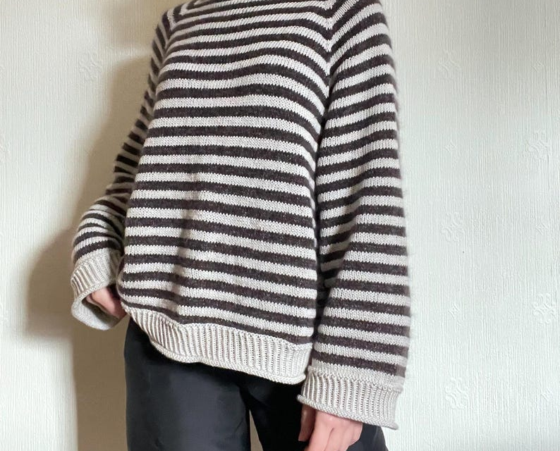Pattern To Knit a Niamh Striped Sweater … Proof That Simple Stripes Can Still Be Special