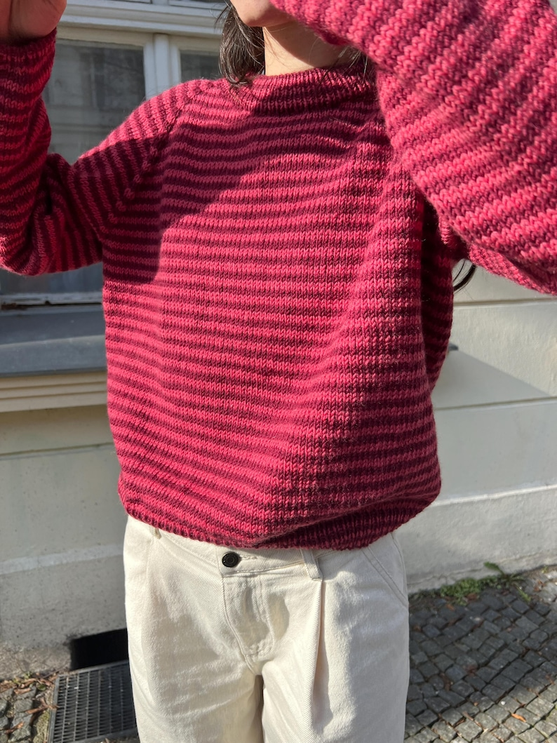 top-down raglan sweater pattern #knitting