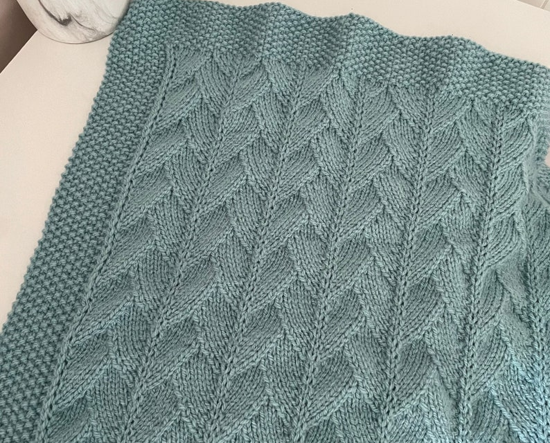 Soft, Dreamy & Perfect for a New Baby – You’ll Adore Mother of Purl’s ‘Aloe Leaves’ Blanket Pattern