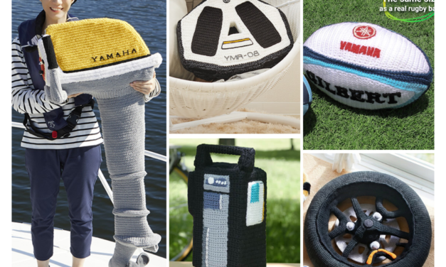 Yamaha’s Free Amigurumi Patterns Now Include a Drone, Rugby Ball, Outboard Motor and More