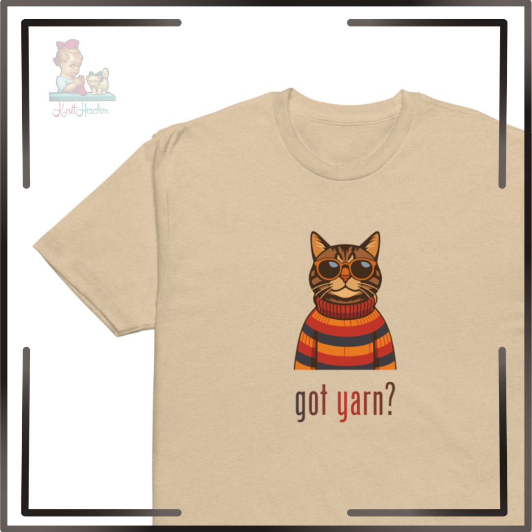 New! Got Yarn? Cool Cat Tee
