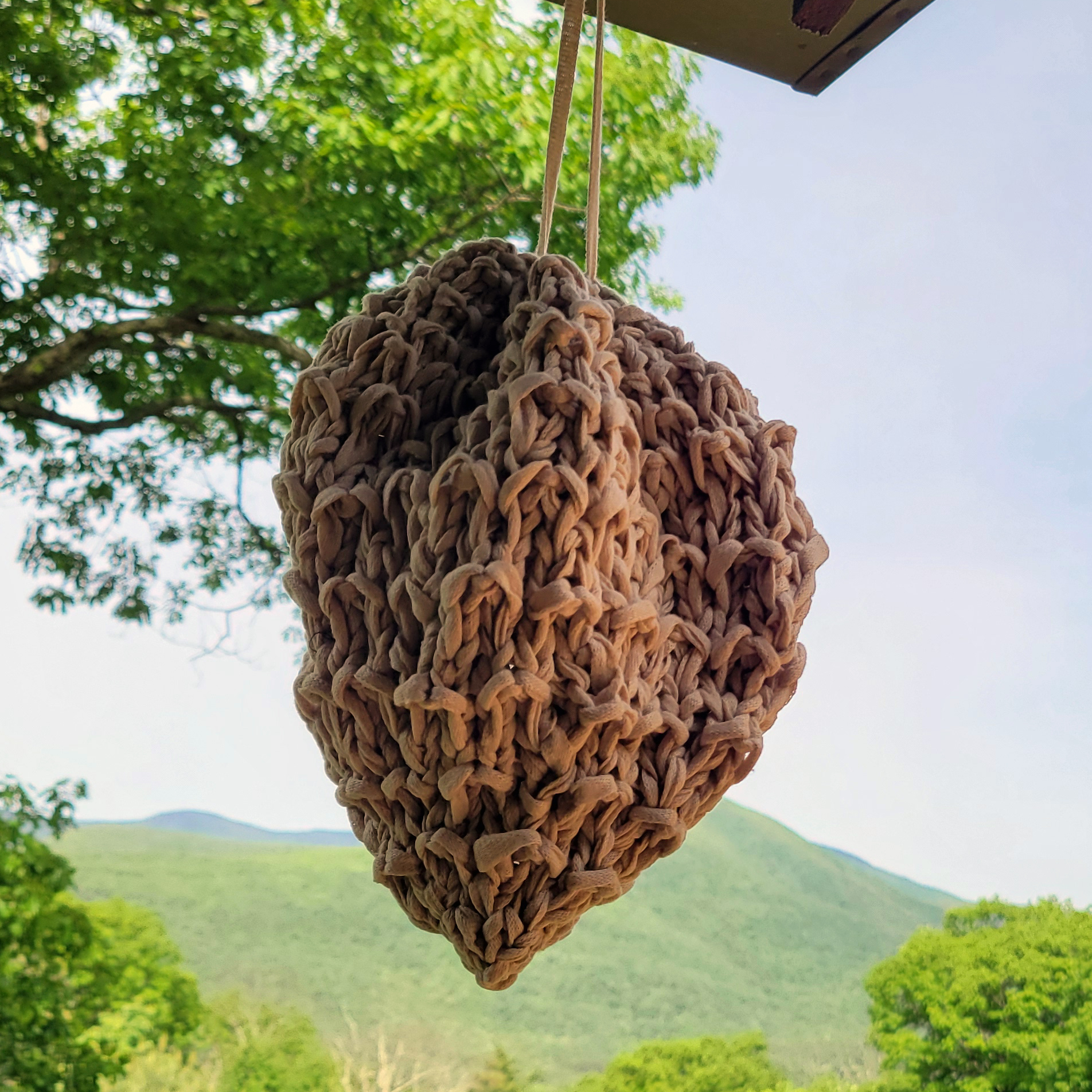 Country Life Hack: Knit Your Own Wasp Nest Decoy
