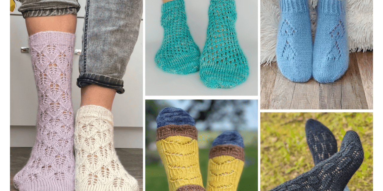 Light on Your Feet: 5 Summer Sock Patterns for Knitters on the Go