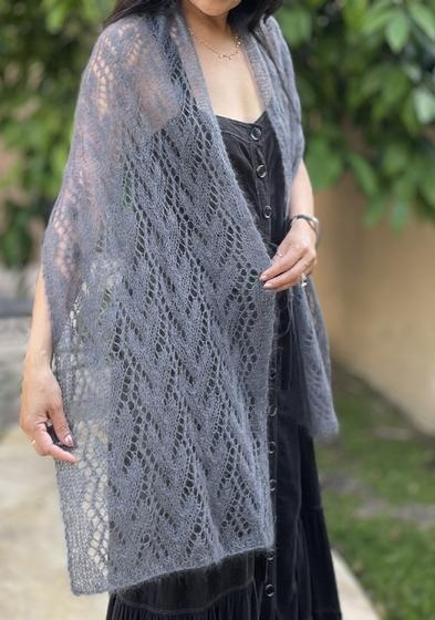 Knit the Perfect Summer Scarf: The Blue Smoke Stole Pattern by SweaterBabe
