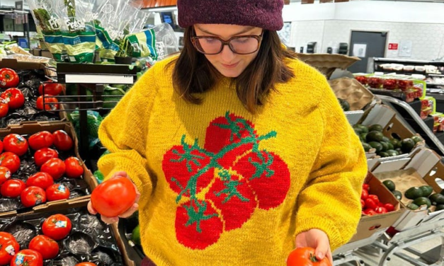 You Say Tomato, I Say Wearable Pop Art – Creative Knitted Tomato Sweater Pattern!