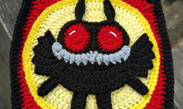 Stitching the Mystery: Mothman Appliqué Crochet Pattern