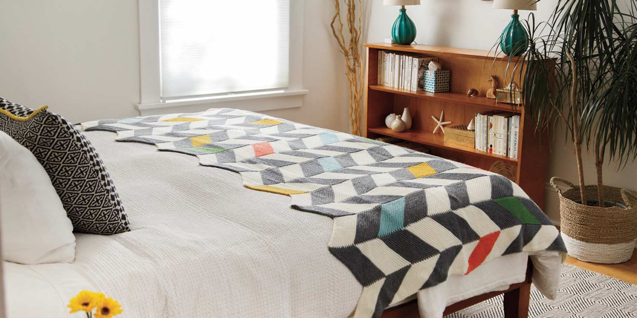 Pattern Spotlight: Holli Yeoh’s Flash Forward Blanket – A No-Seam Modular Knit That Builds Itself