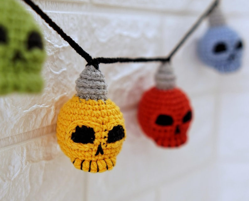 ‘Tis The Season For Crochet Skull String Lights – The Halloween Garland Your Home Deserves