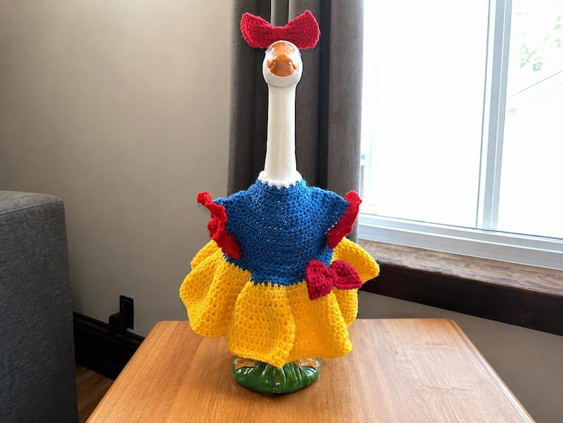 crochet goose outfit patterns from Minn Shop Designs
