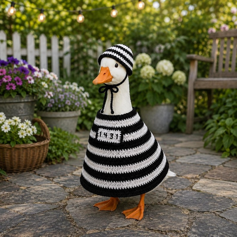 crochet goose outfit patterns from Minn Shop Designs